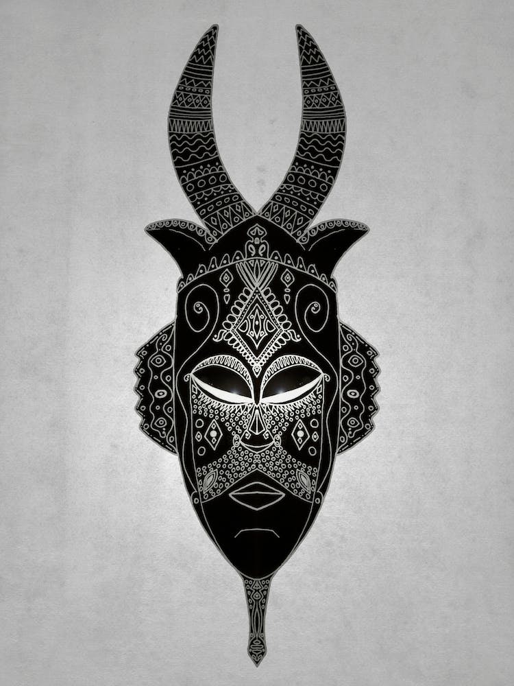 Horned Tribal Mask