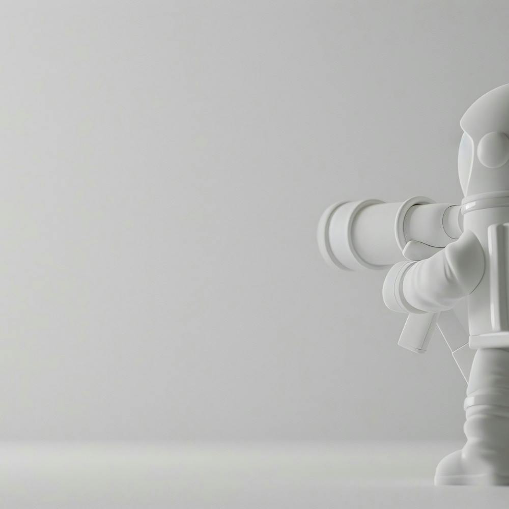 Astronaut mit Teleskop