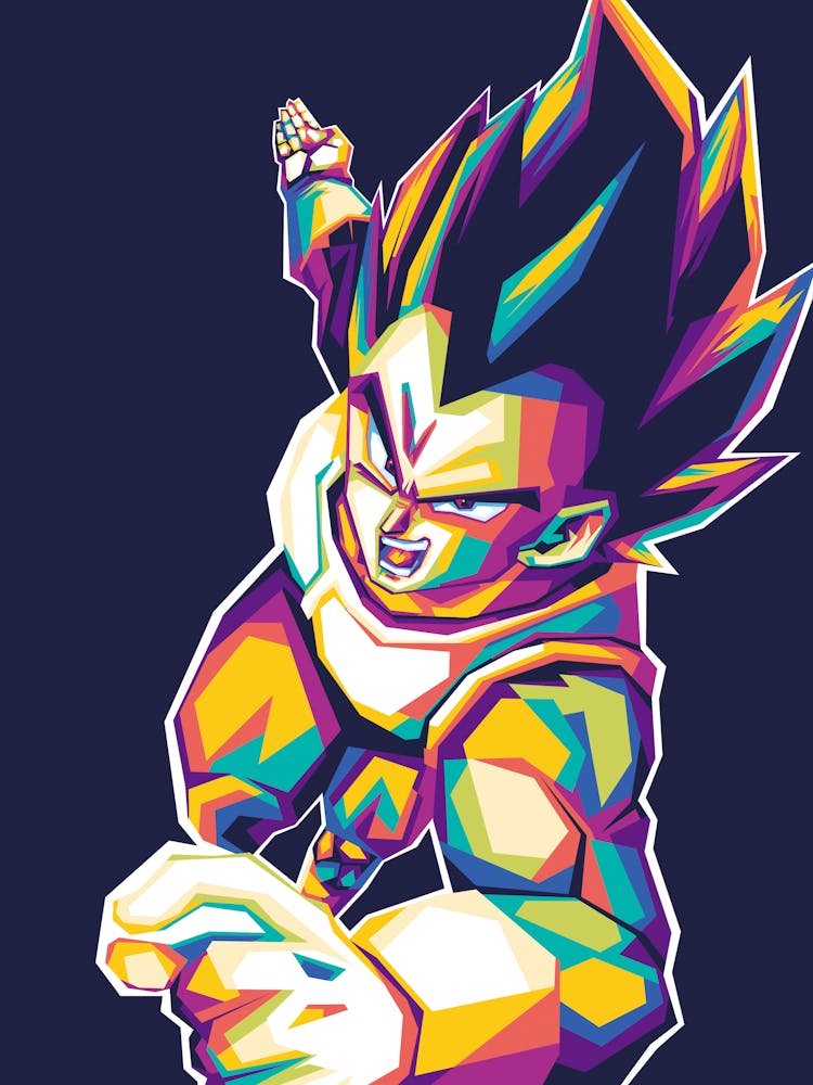 Anime Wpap Vegeta