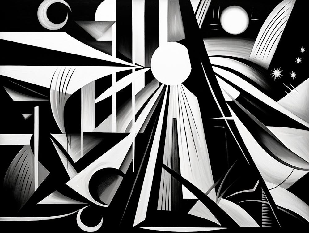 Perception Abstract Black And White 6