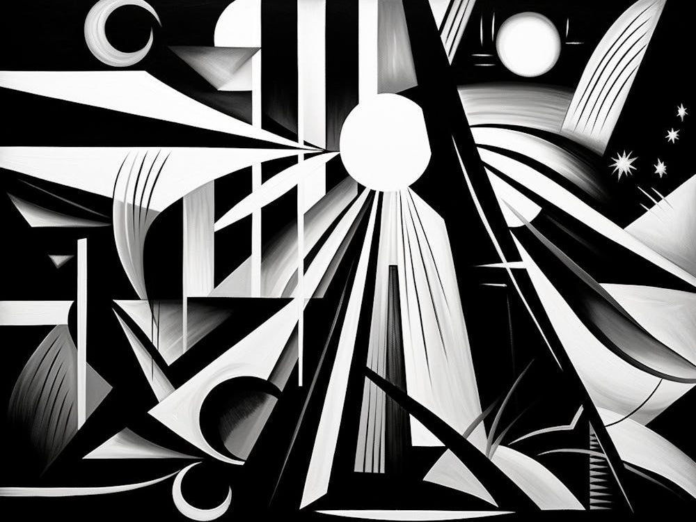 Perception Abstract Black And White 6