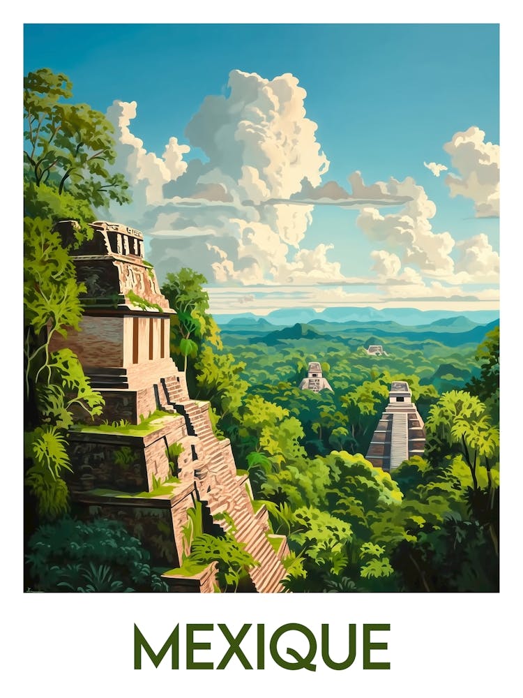 Affiche de voyage Mexique 1
