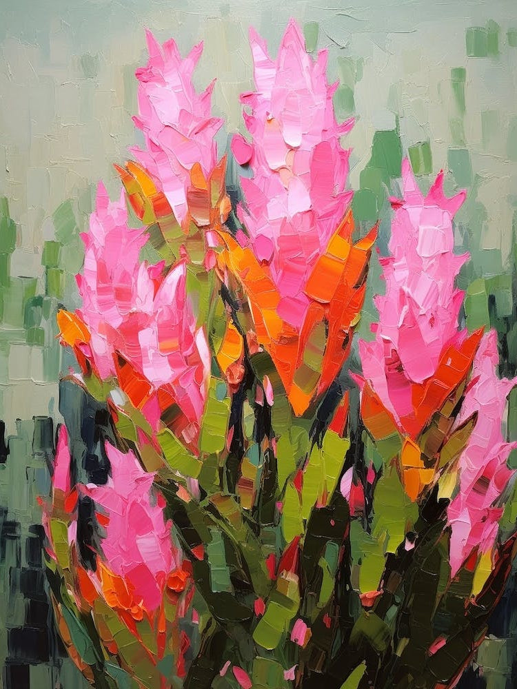 Cactus Painting Notocactus 1