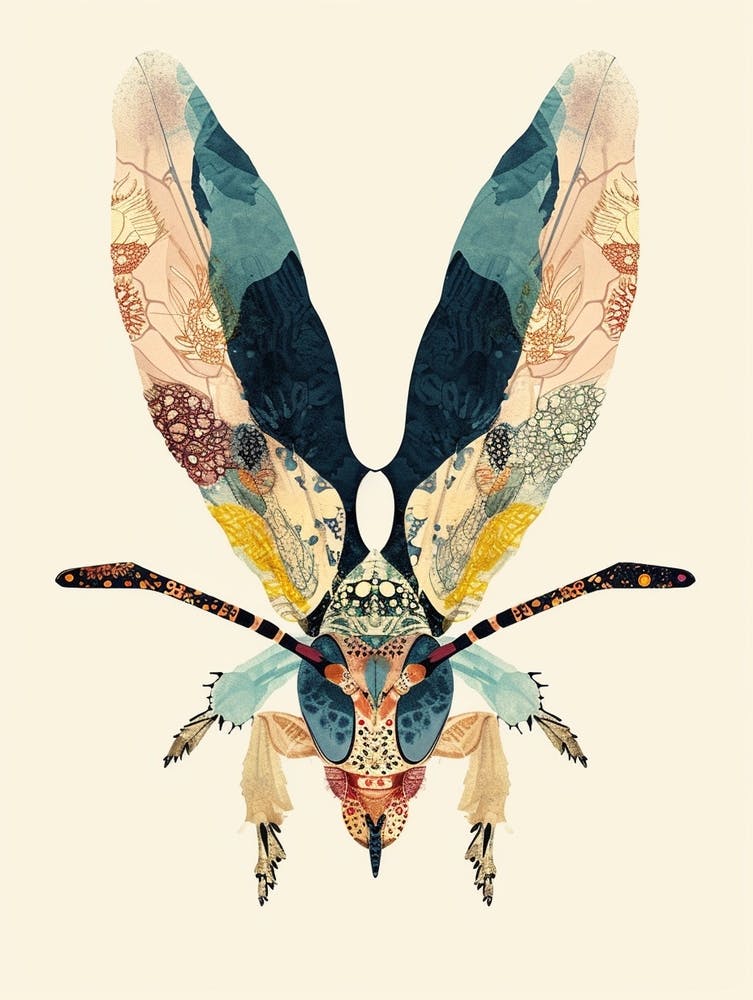 Colourful Insect Illustration Hornet 15