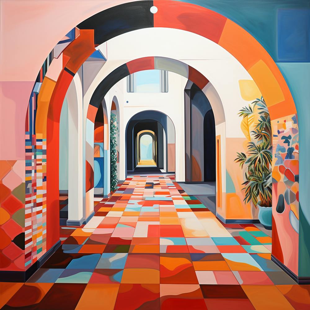 Bohemian Contemporary - Colourful Tiles & Arches