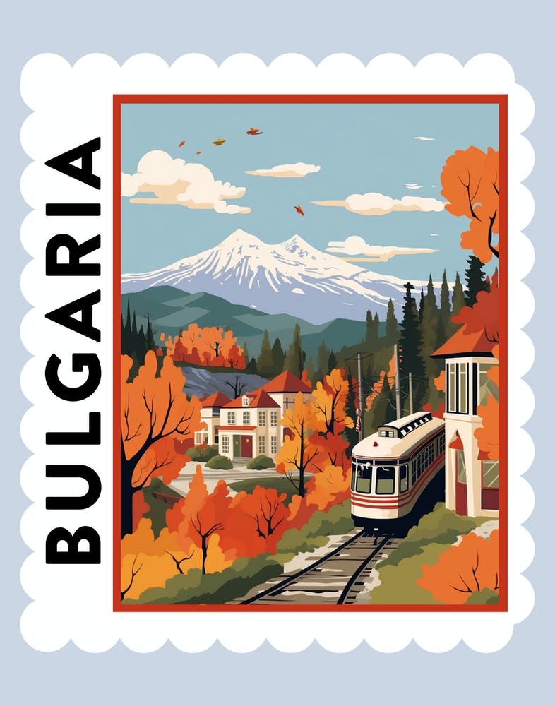 Bulgaria 1 Travel Stamp Poster