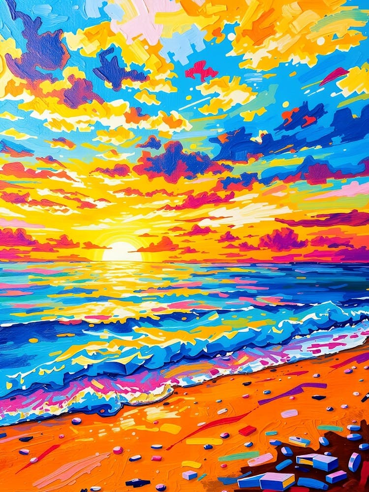 Coucher de Soleil Sur La Plage 16