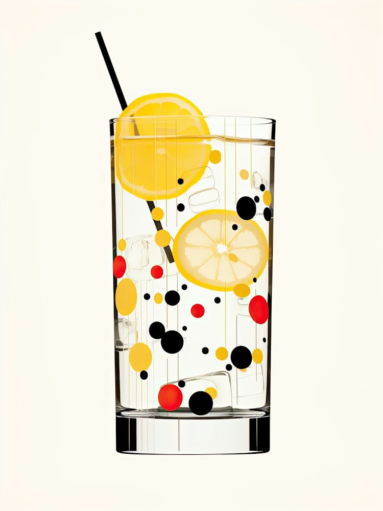 Mid Century Modern Tom Collins Floral Infusion Cocktail 4