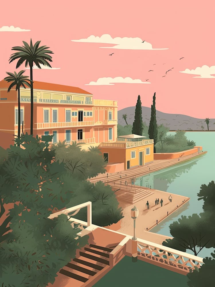 Luanda Angola Travel Illustration 3