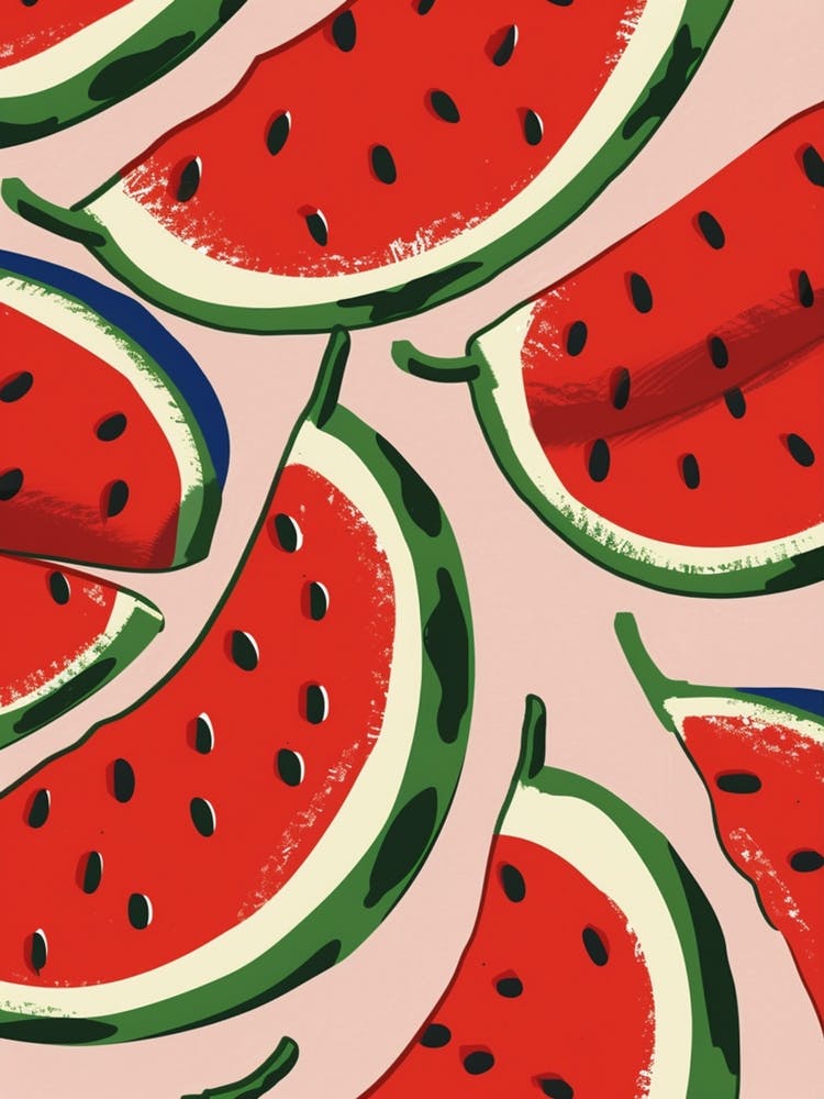 Watermelon Pattern Illustration 3