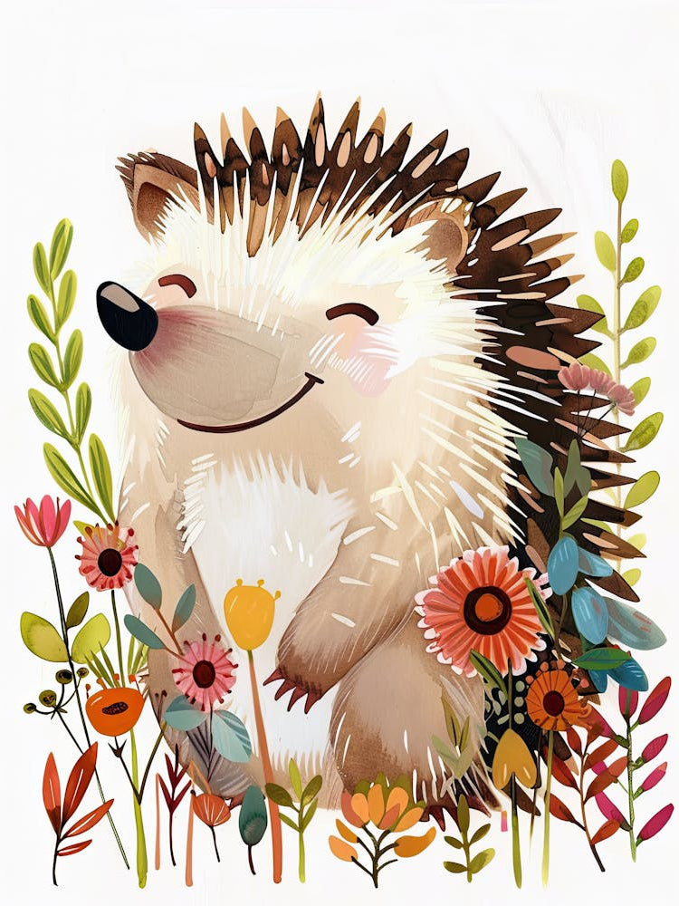 Sunshine And Hedgehogs Children Prints & Kids Posters