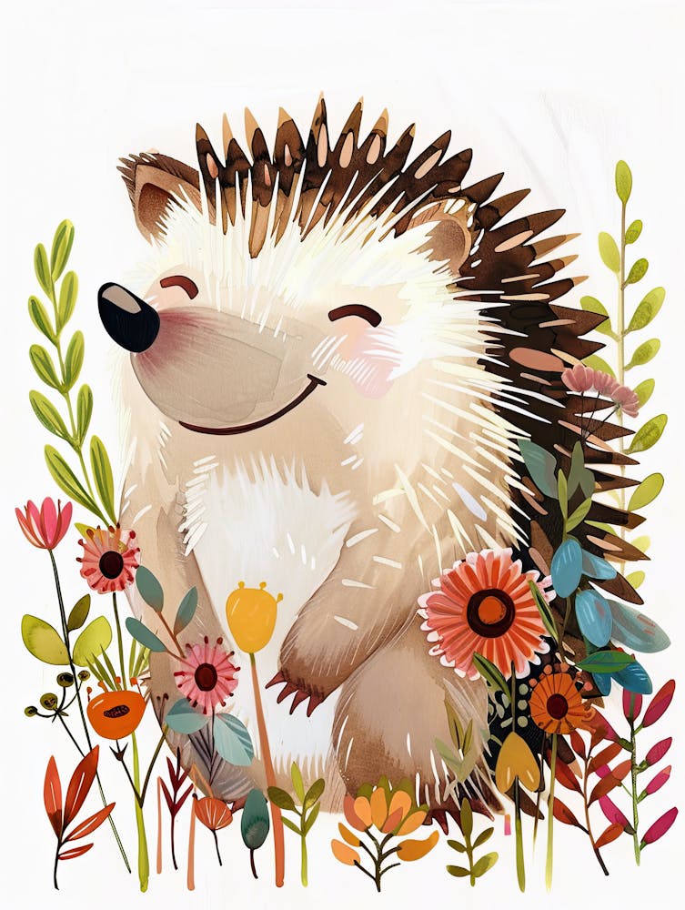 Sunshine And Hedgehogs Children Prints & Kids Posters