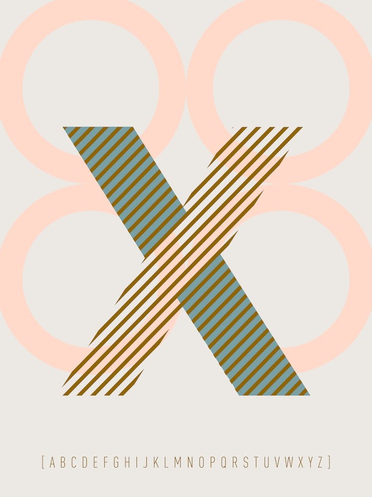 X Typeface Alphabet
