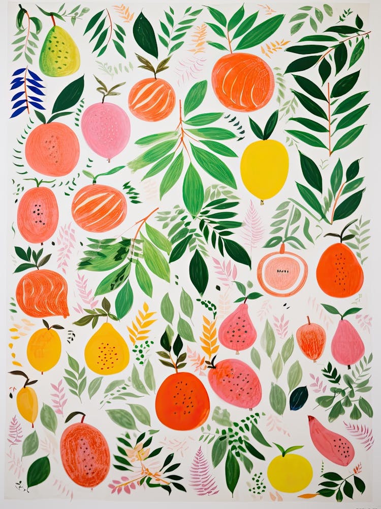 Guava Fruit Drawing 2