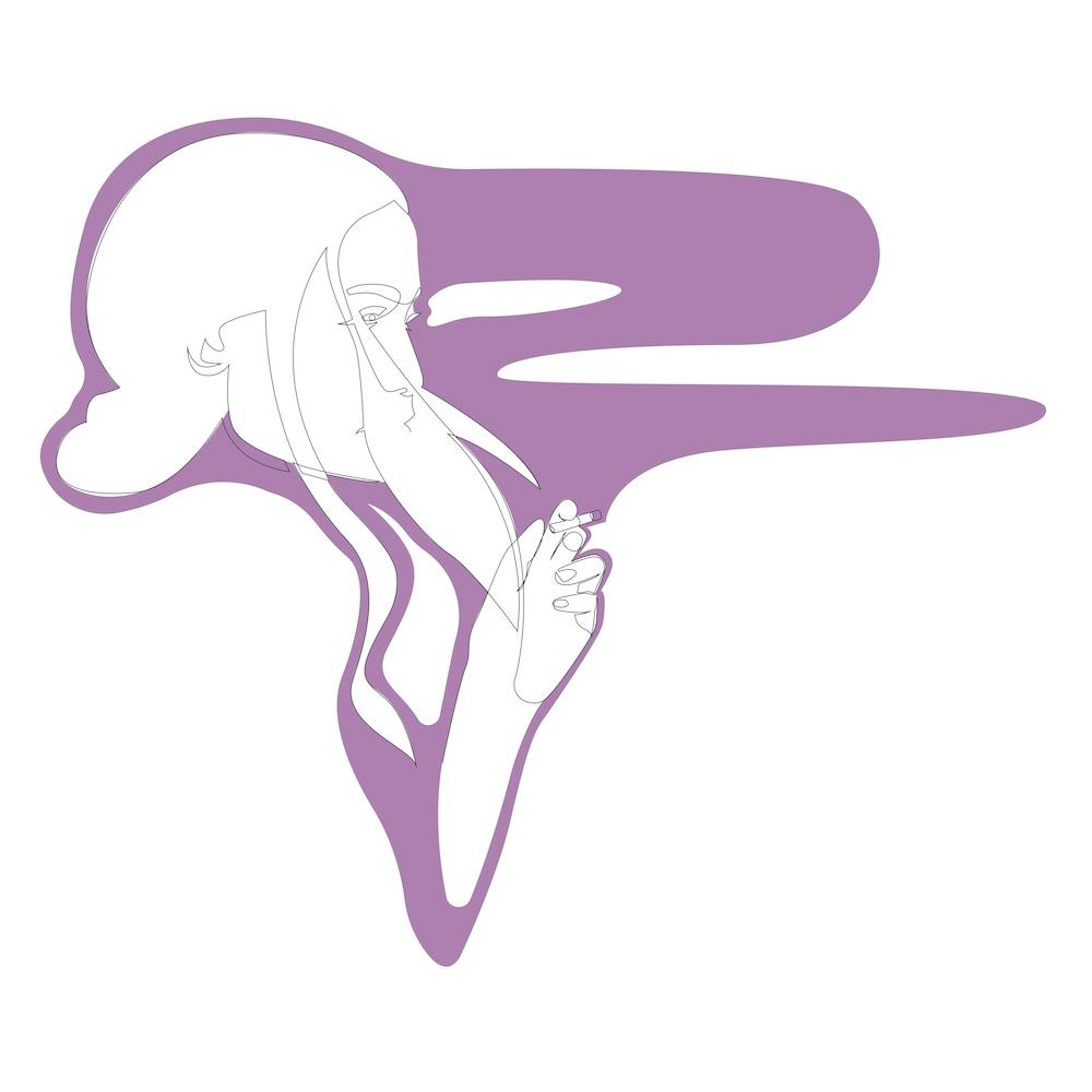 Smoke Magenta Square