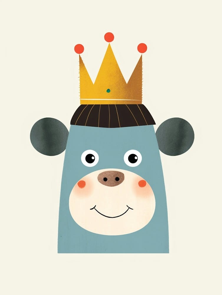 Little Chimpanzee 4 Wearing A Crown