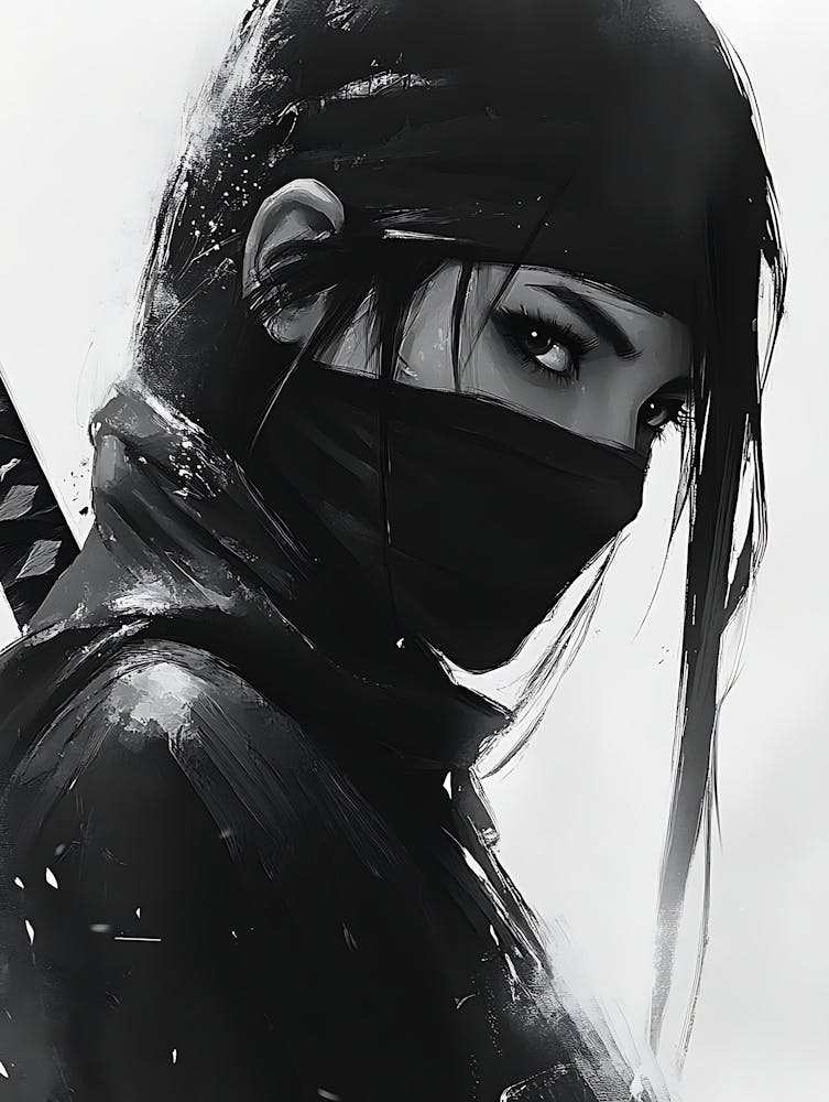 Mystery Beautiful Ninja Girl 4