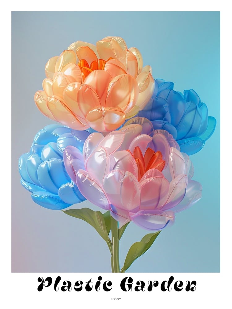 Dreamy Inflatable Flowers Poster Peony 3
