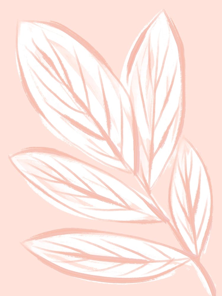 Moderne rosa Blätter