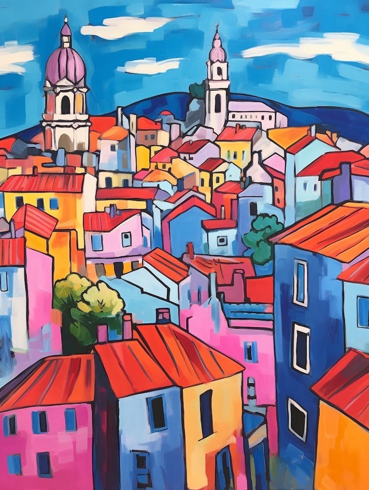 Lisbon Portugal 6 Fauvist Painting