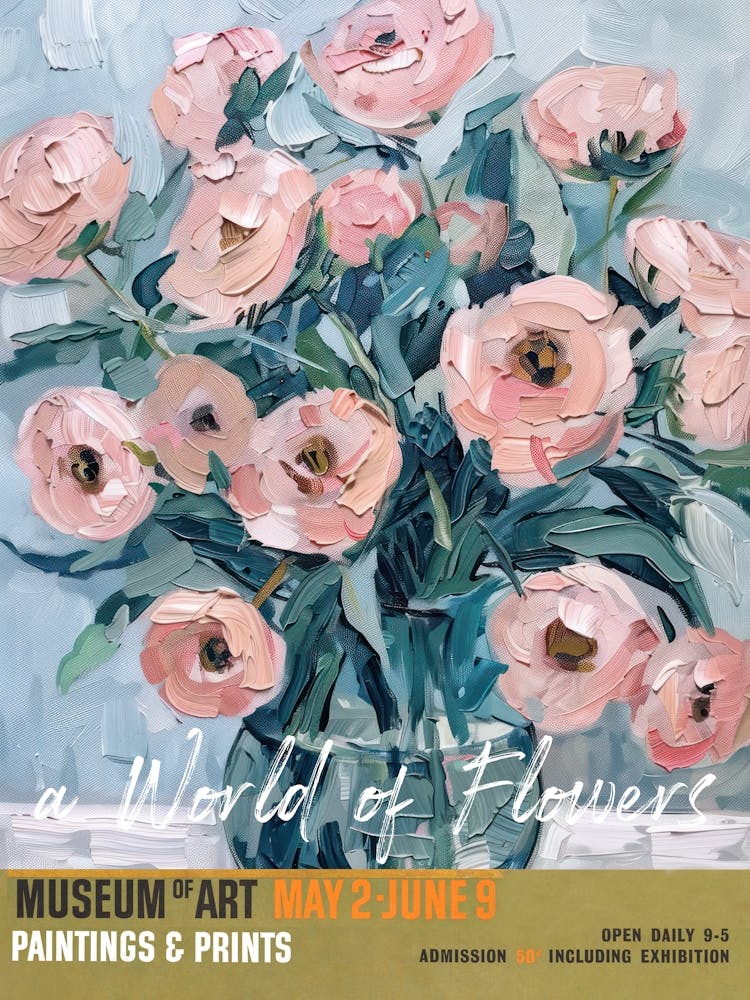 A World Of Flowers, Van Gogh Exhibition Ranunculus 3