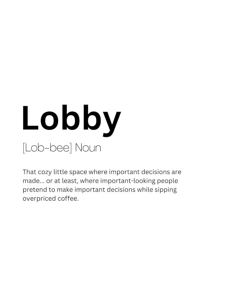 Lobby Definition Meaning