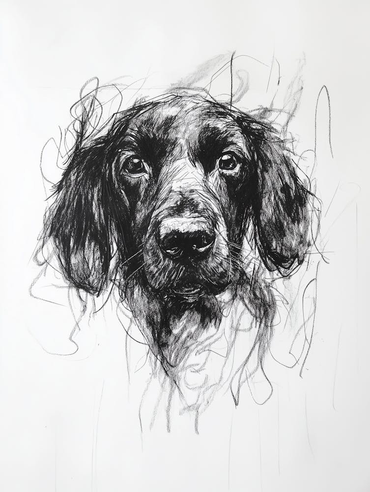 Drawing Of An English Spaniel