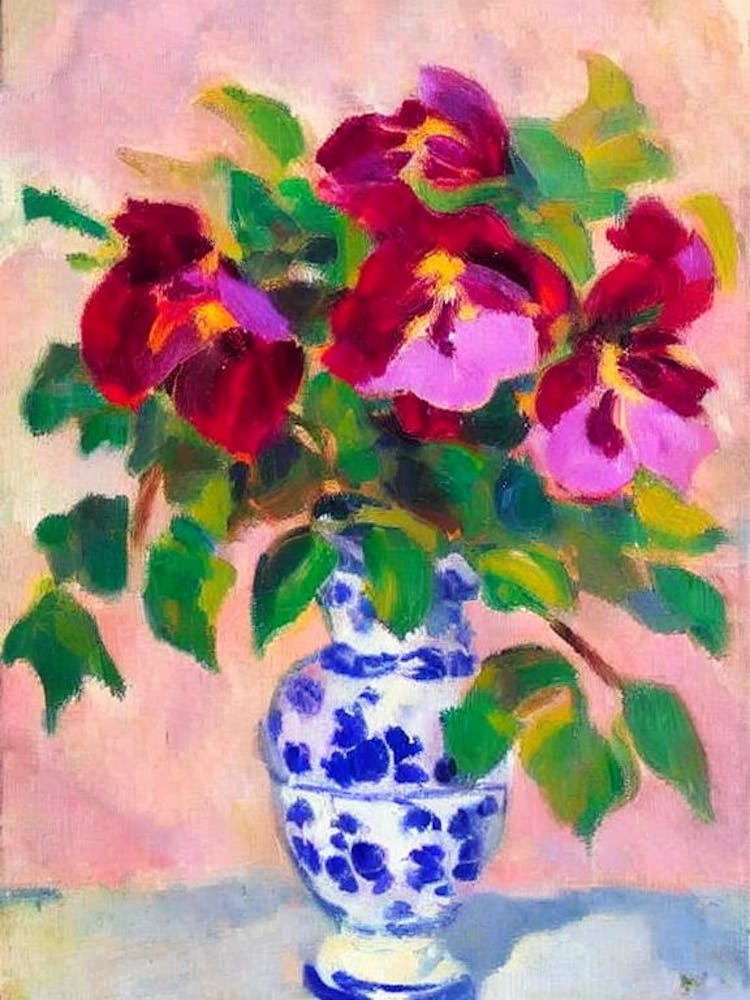 Violet  Matisse Style Flower