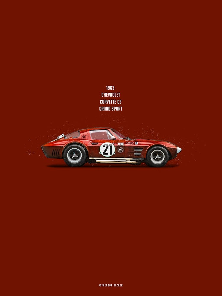 Cars in Colors, Corvette Grand Sport Red