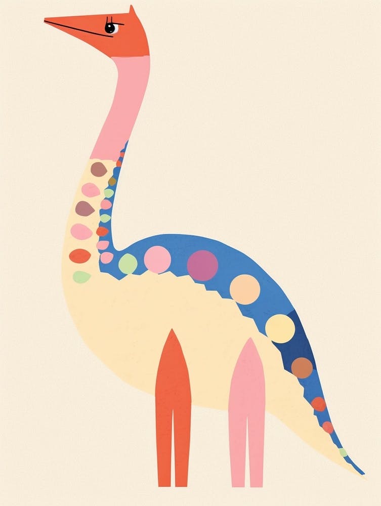 Nursery Dinosaur Art Therizinosaurus