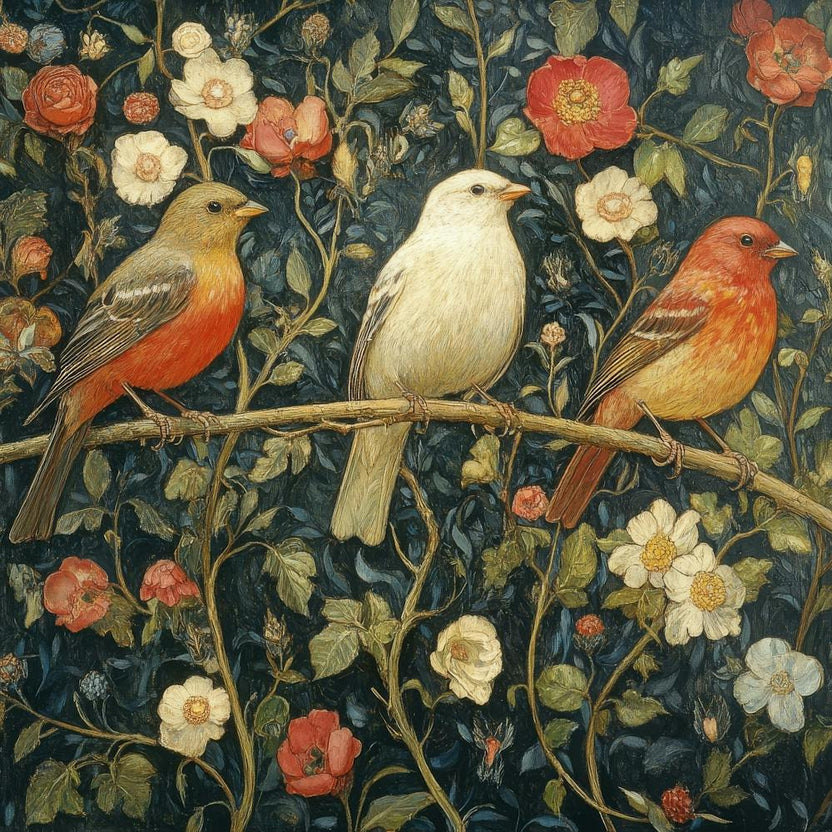 Birds On A Branch Art 10