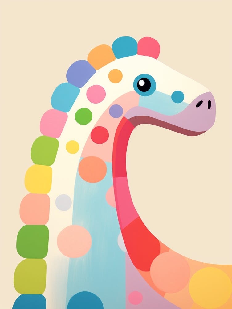 Colourful Dinosaur Apatosaurus 2