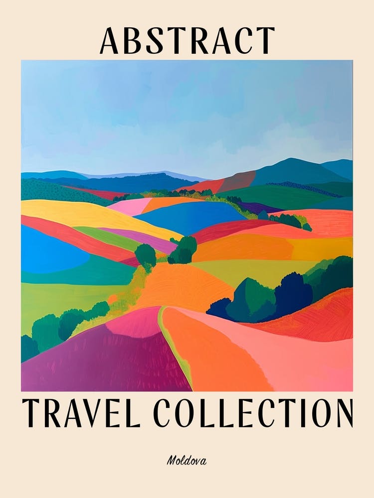 Abstract Travel Collection Poster Moldova 2
