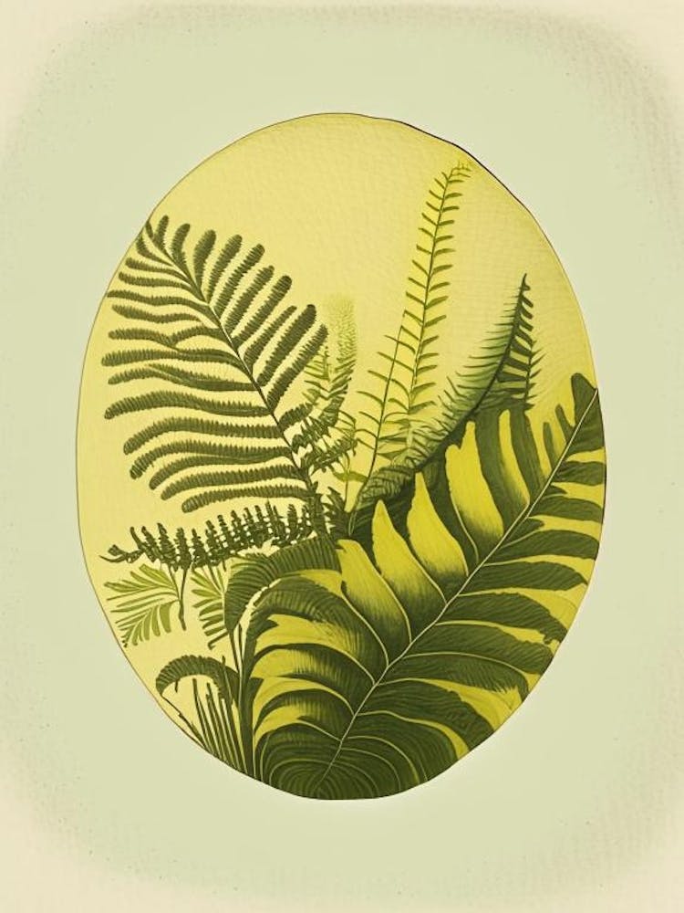 Lemon Button Fern Rousseau Inspired