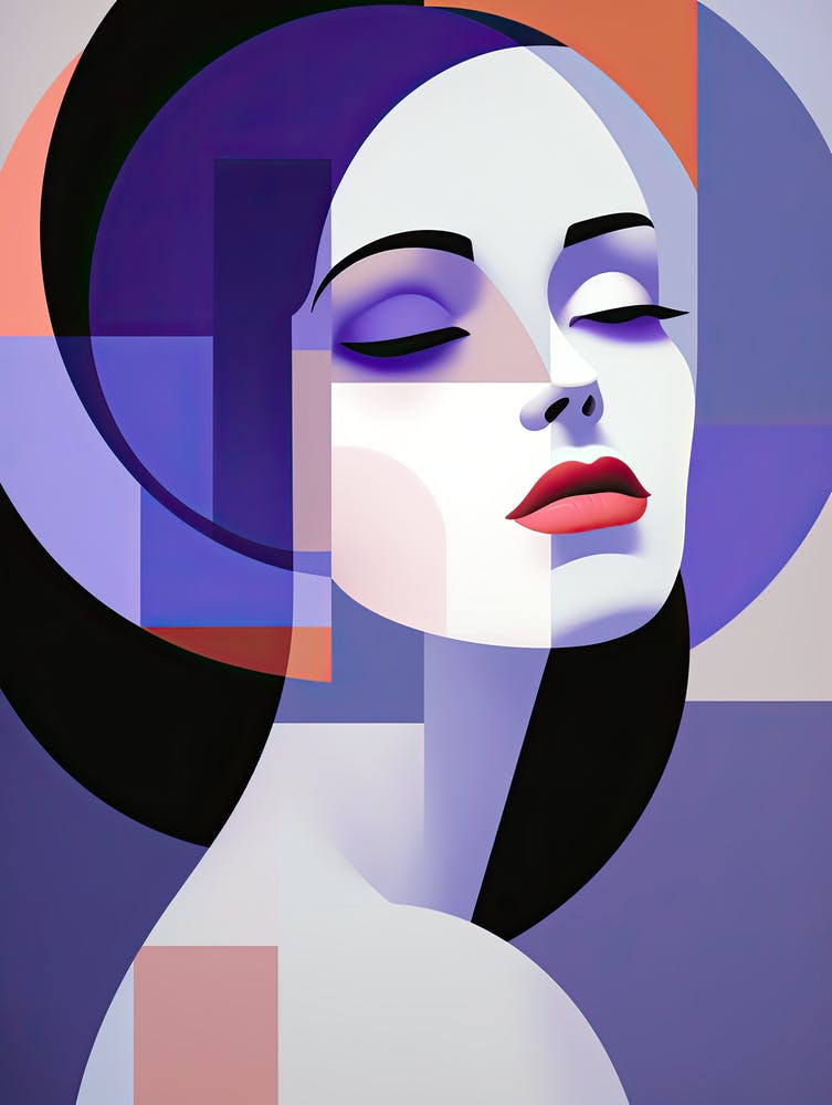 Portrait of women in Bauhaus Style