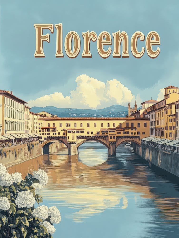 Aihrgdesign A Classic 1960s Travel Poster For Florence 3