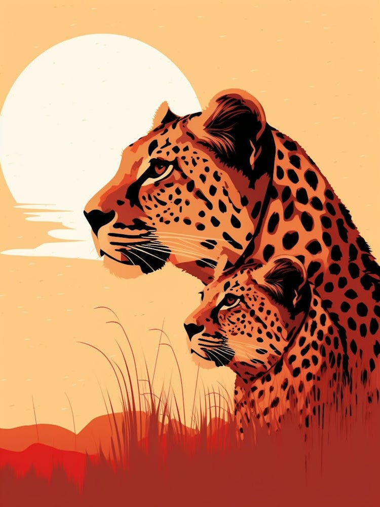 Cheetah Minimalist Abstract 2