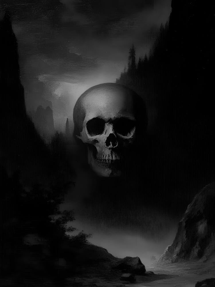 Skull In The Dark