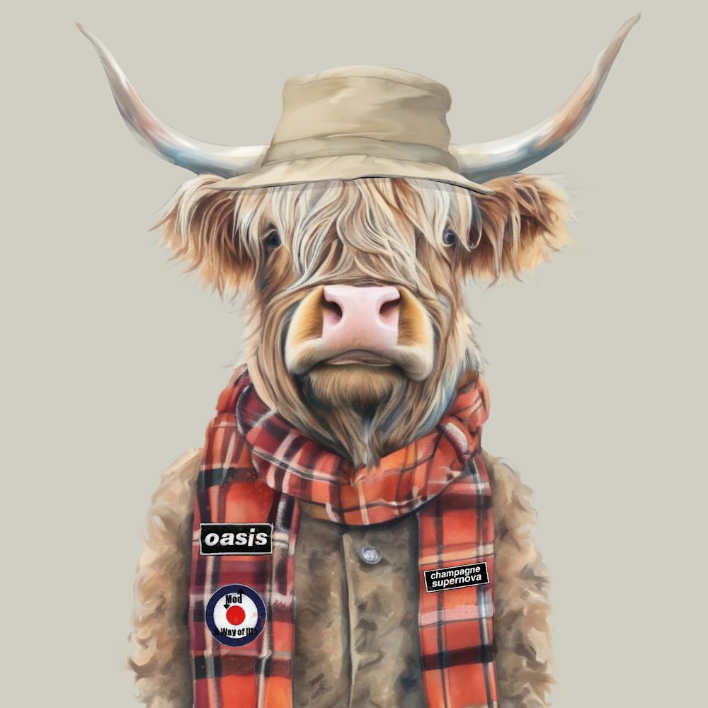 Watercolour Highland Cow Liam G