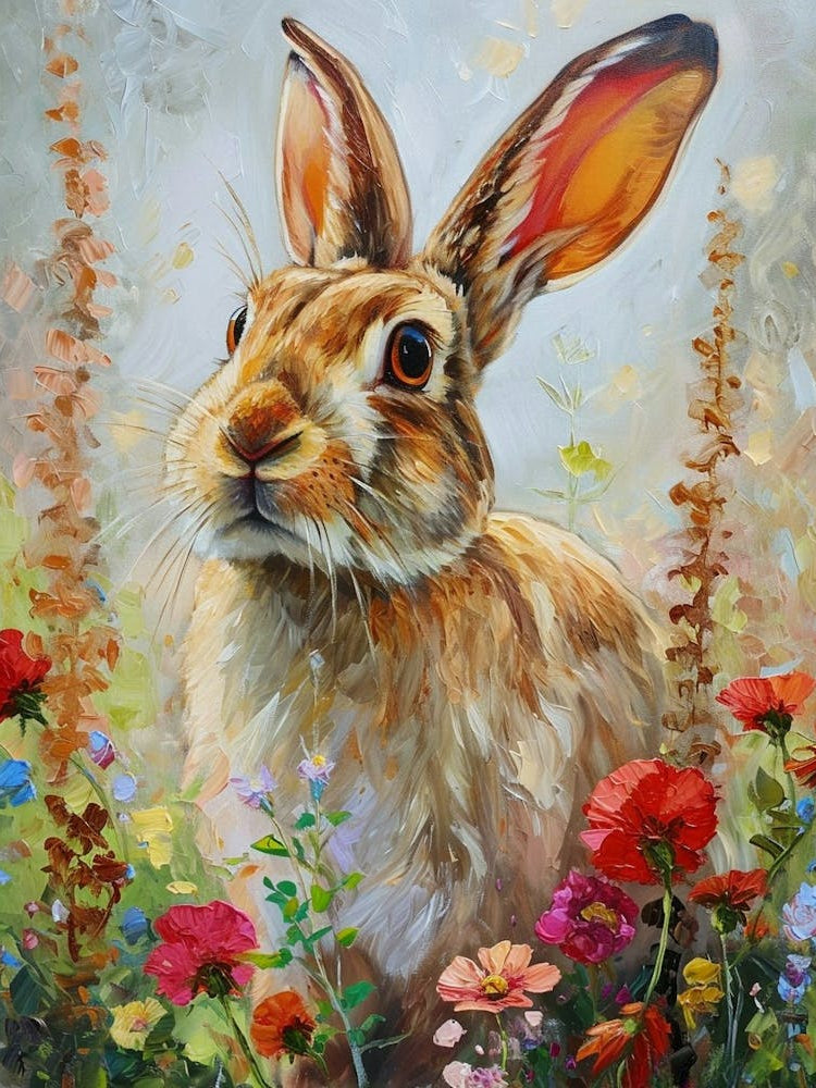 New Zealand Rabbit Painting 3