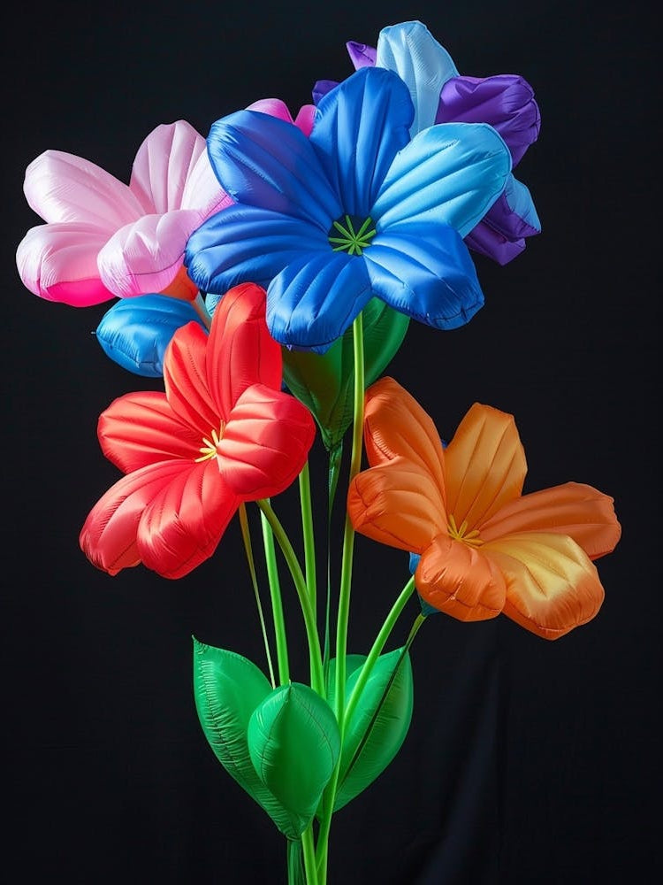 Bright Inflatable Flowers Love In A Mist Nigella 3