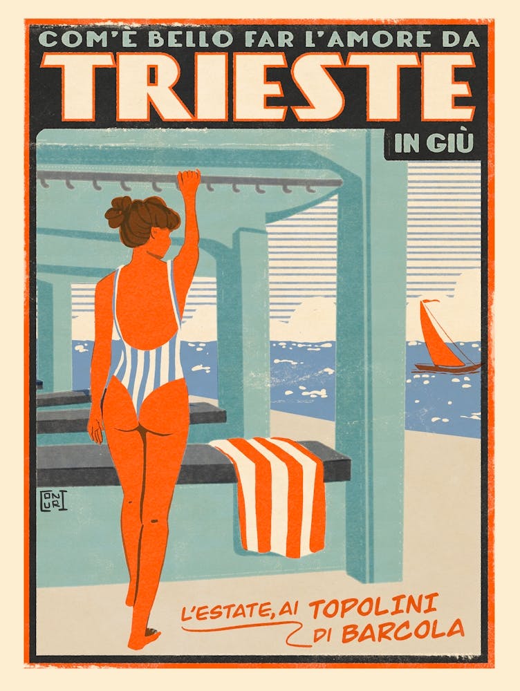 Triest Reiseposter