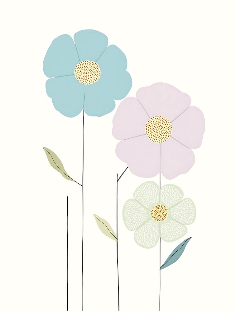 Subtle Floral Harmony with a Soft Glow