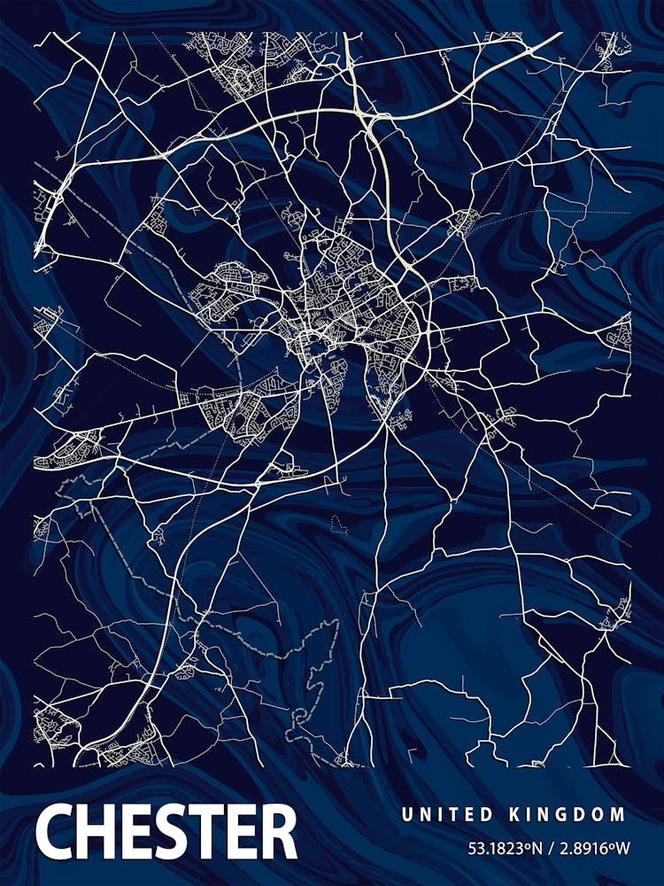 Chester Crocus Marble Map