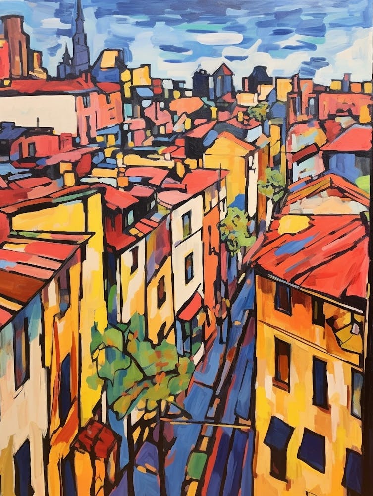 Bologna Italy Fauvist Painting