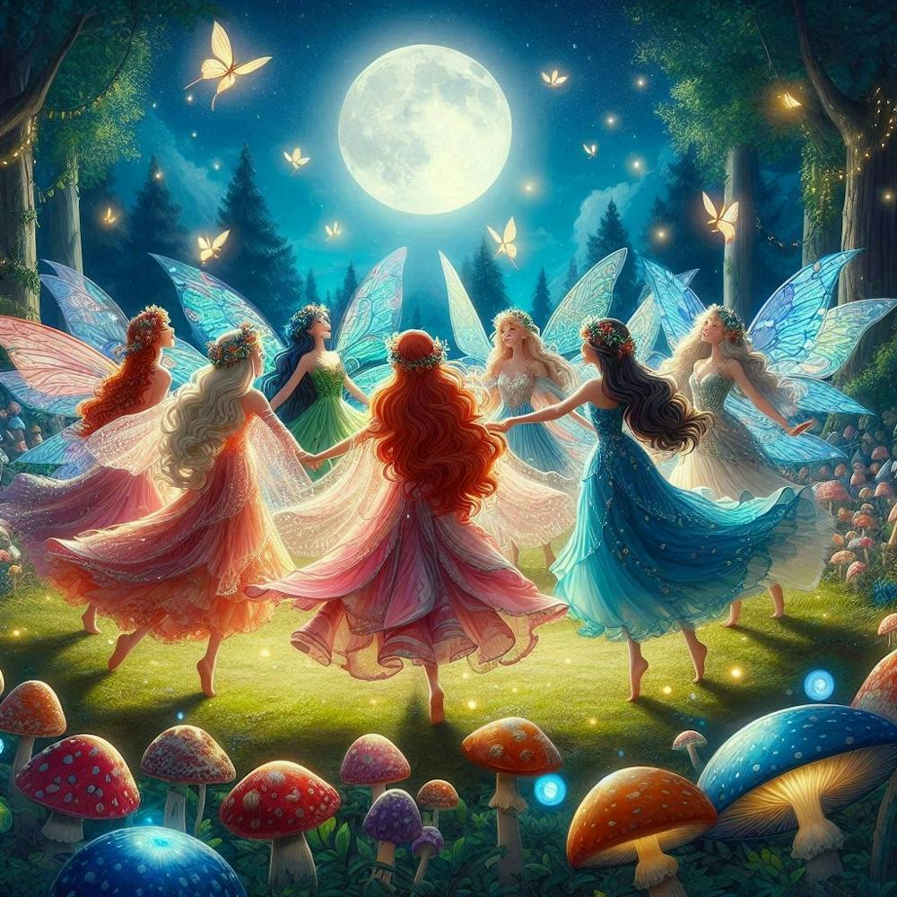 Fairy Dancing Under the Moon
