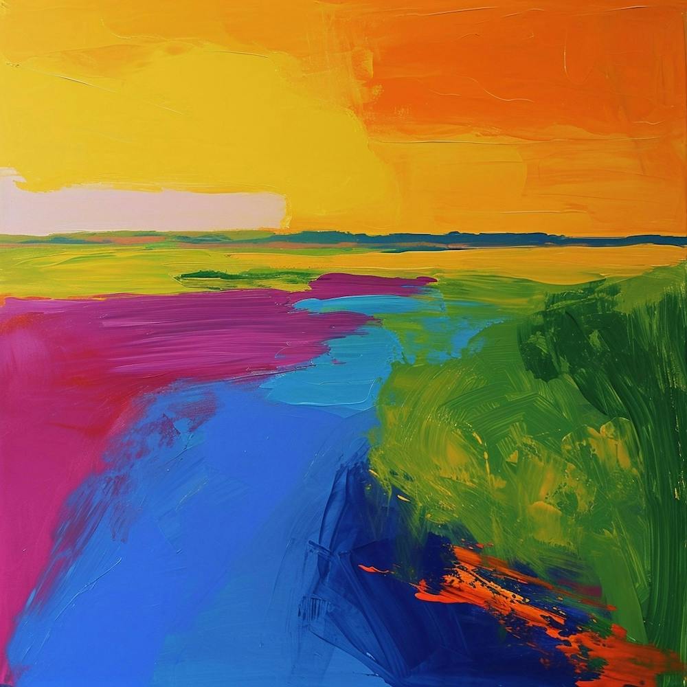 Colourful Abstract Everglades National Park Usa 2
