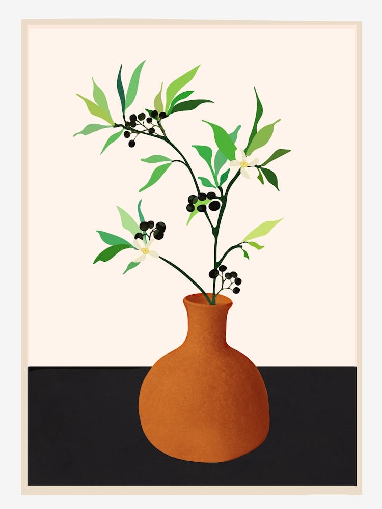 Vase And Branches