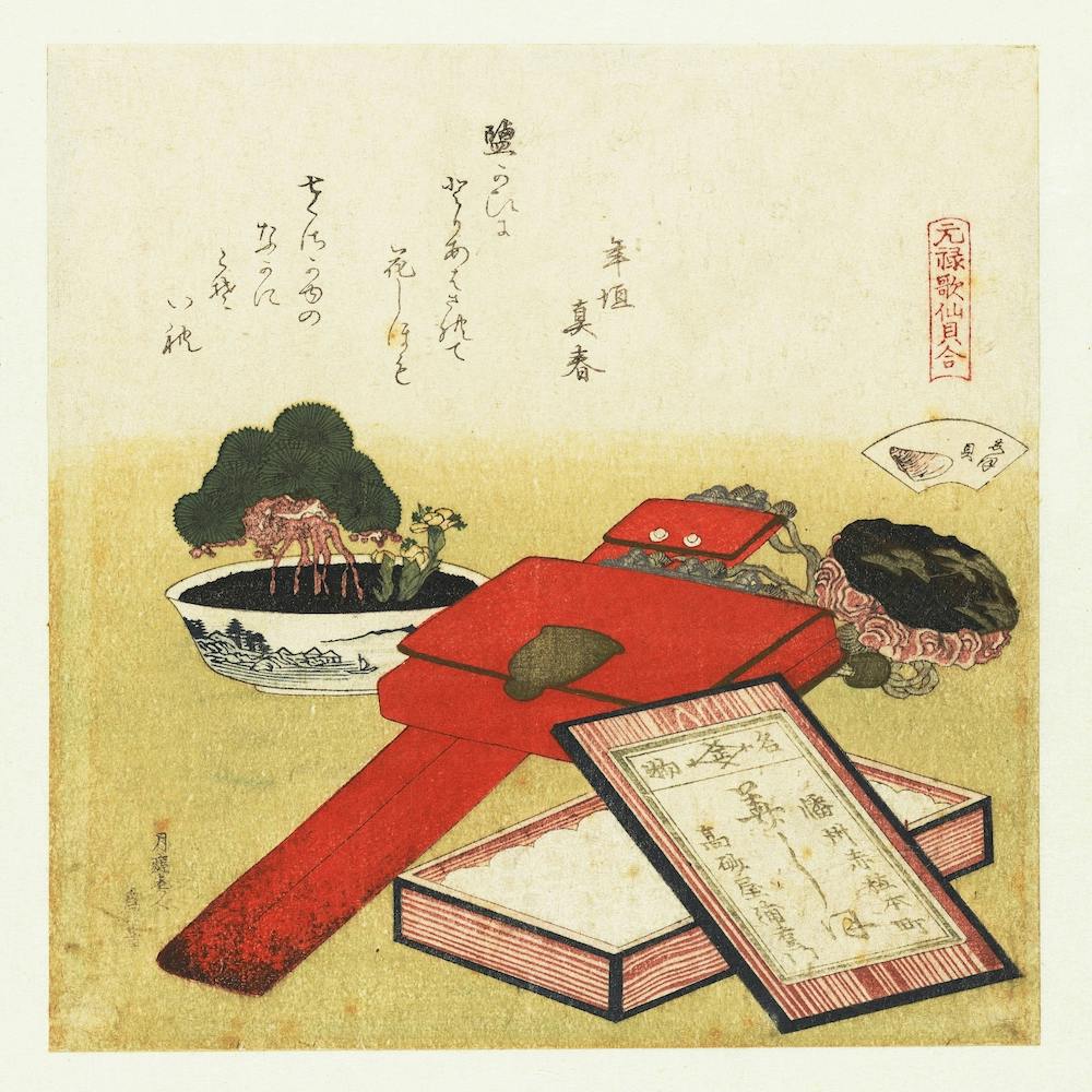 Stillleben, Katsushika Hokusai