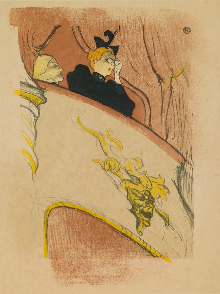 La Loge Au Mascaron Doré 1, Henri de Toulouse-Lautrec